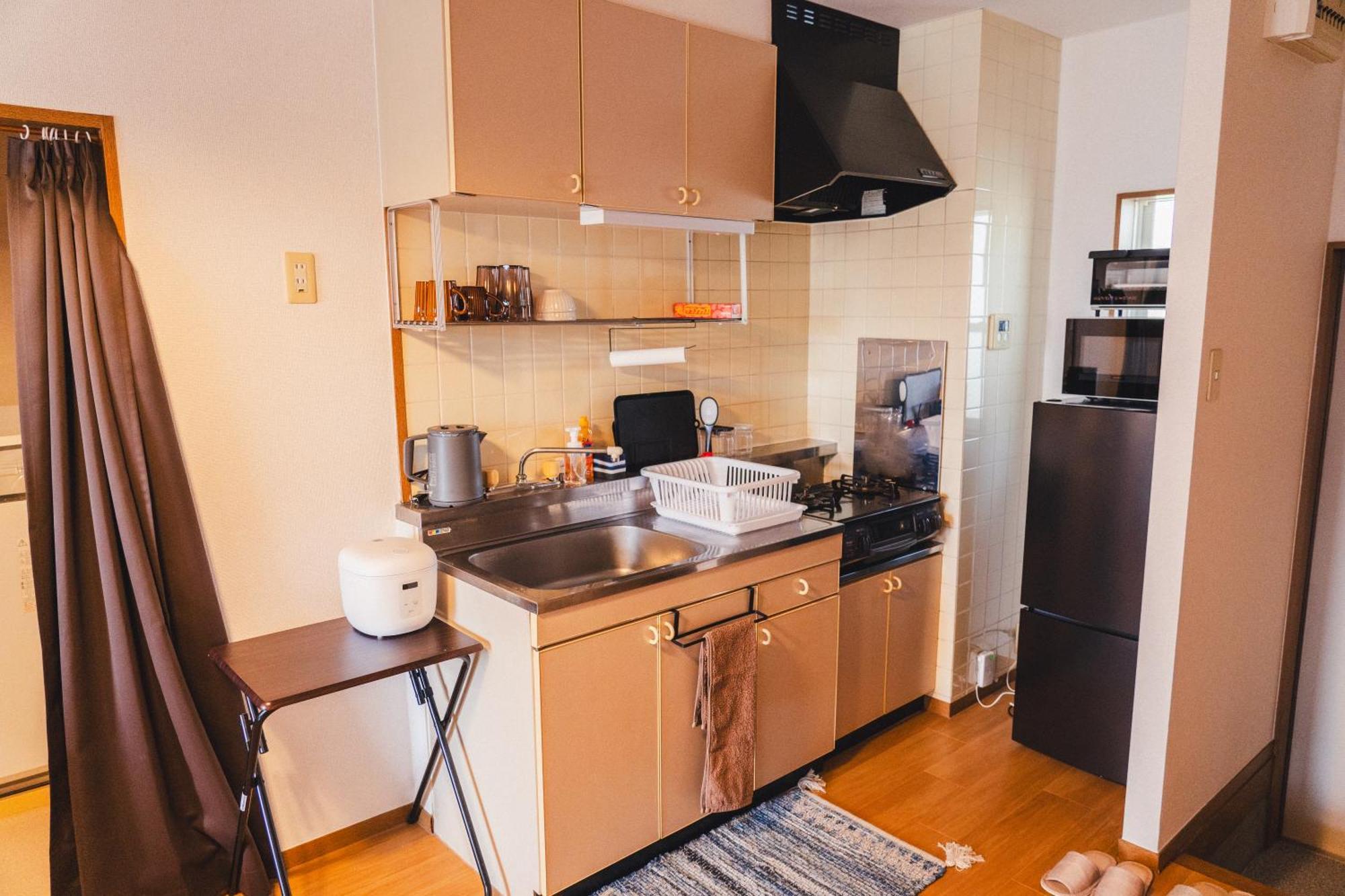 Apartment 寄道アパート-3ベッドルーム1戸貸切-最大7名宿泊可-駐車場1台無料 *